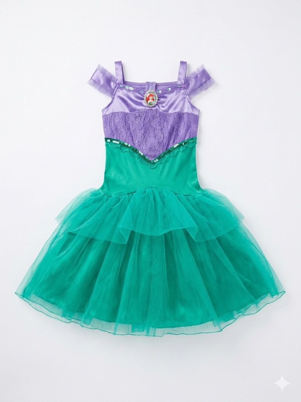 Disney Princess Ariel The Little Mermaid Costume Dress Toddler Girls Size 3T-4T
